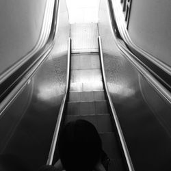 Full frame shot of escalator