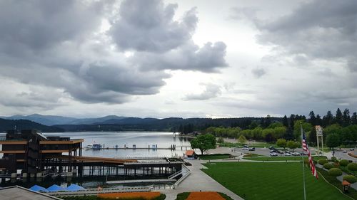 Cloudy sky over sea