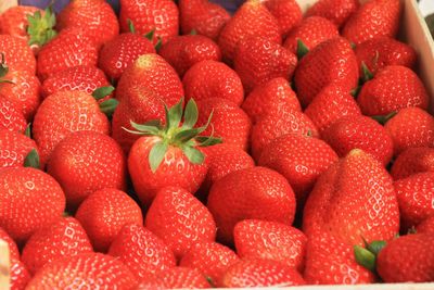 Full frame shot of strawberries