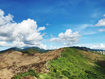 Panoramic view of landscape against sky