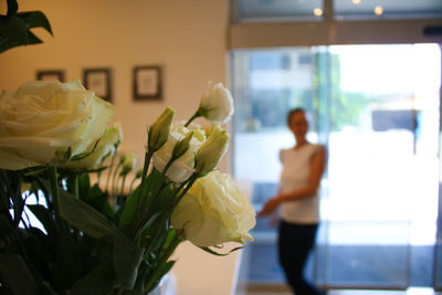 Close-up of rose bouquet