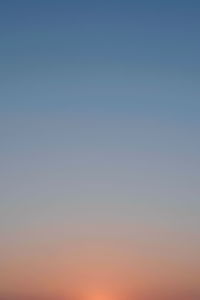 Low angle view of clear sky during sunset