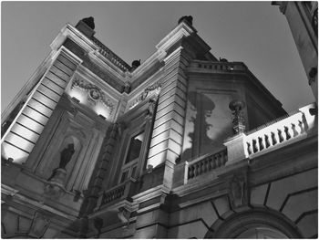 Low angle view of buildings against sky