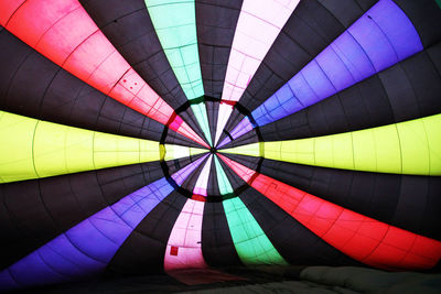 Low angle view of hot air balloon