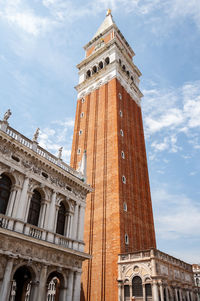 Low angle view of historical building against sky