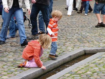 People standing in shopping mall