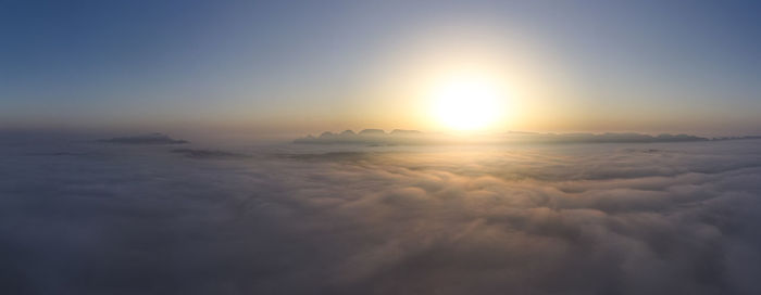 Scenic view of cloudscape during sunset