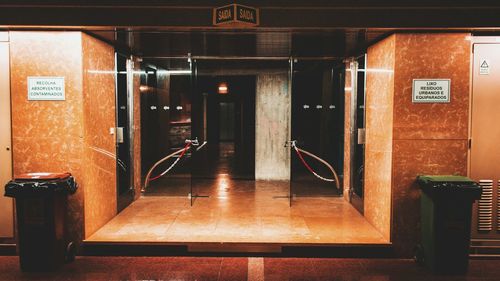 View of underground walkway