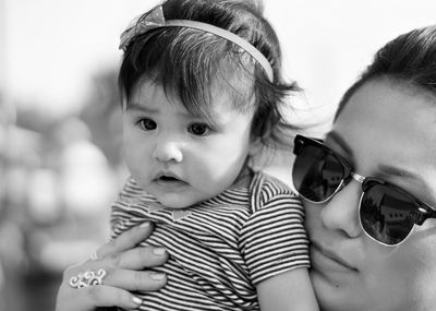 Close-up portrait of cute baby