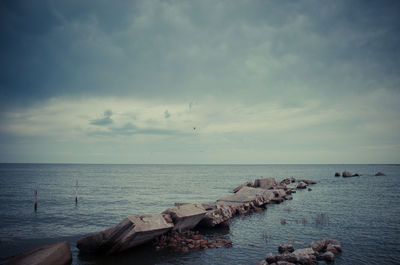 Scenic view of sea against sky