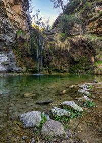 Scenic view of lake