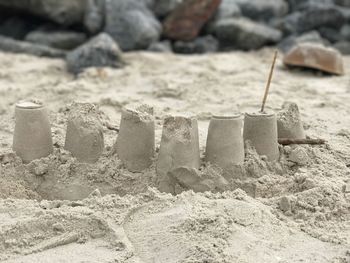 Close-up of sand on beach