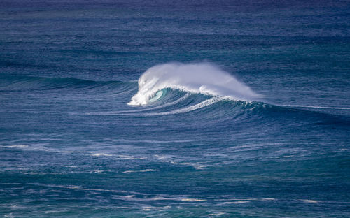 Scenic view of sea waves