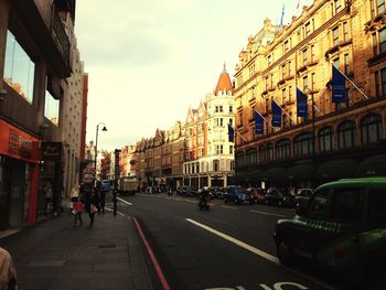 City street against sky