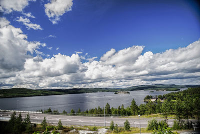 Scenic view of river against sky