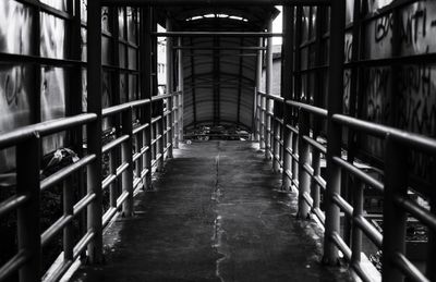 Empty corridor in building