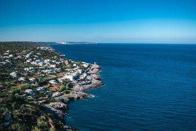 View on the sea in puglia