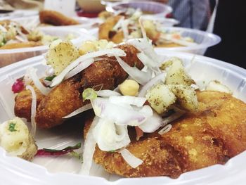 Close-up of food in plate