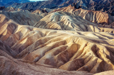 Scenic view of arid landscape