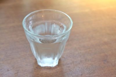 Close-up of water in glass