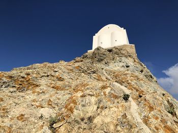 White building on serifos island in greece