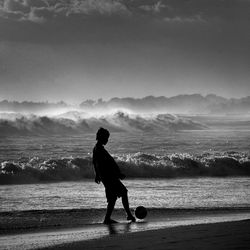 Man standing on beach