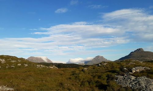 Scenic view of landscape against sky