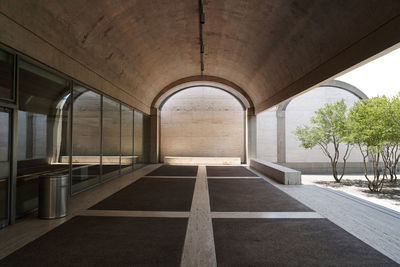 Empty corridor of building