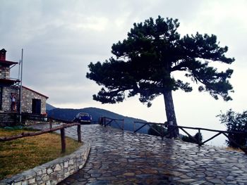 Walkway leading to built structure