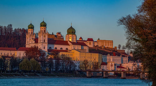 Passau on the danube at the evening