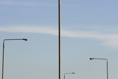 Low angle view of street light