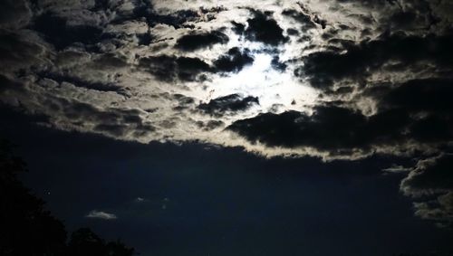 Low angle view of storm clouds in sky