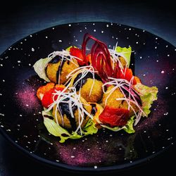 Close-up of salad in plate