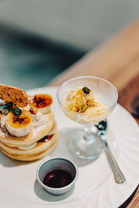 Close-up of food on table