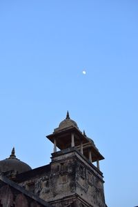 Low angle view of building against clear sky