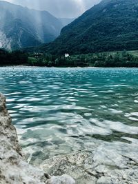 Scenic view of river against sky