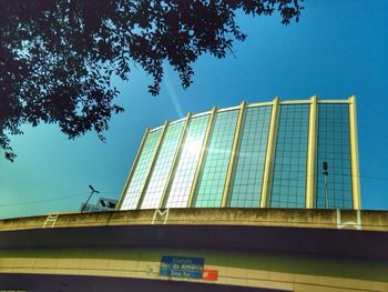 Low angle view of modern building