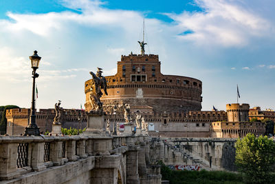 View of old building against sky