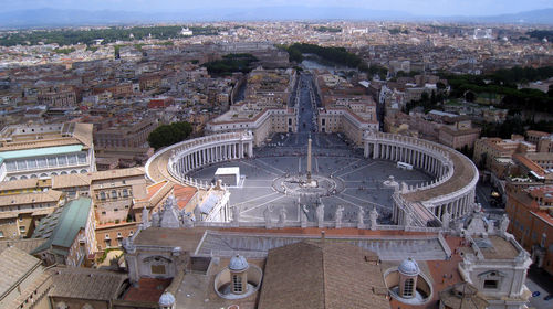 Aerial view of city