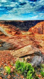 Scenic view of landscape against sky