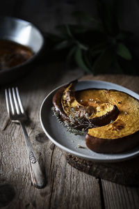 Roasted pumpkin with thyme