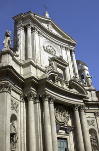 Low angle view of temple against clear sky