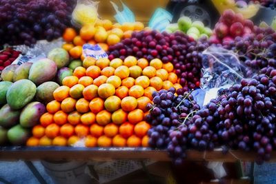 Fruits for sale at market stall