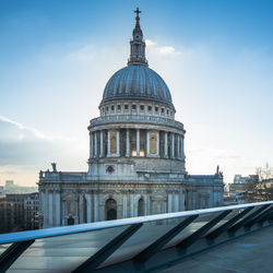 St pauls cathedral view from rooftop in sunny day. london,uk