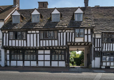 Tudor timber framed building in the town of east grinstead, west sussex
