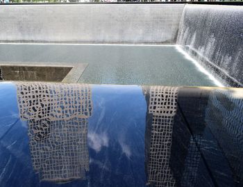 High angle view of swimming pool