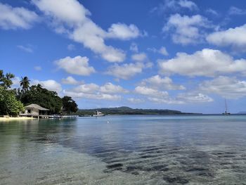 Scenic view of sea against sky