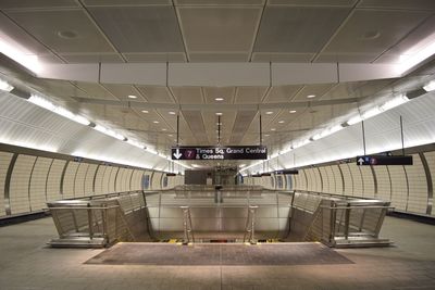 Interior of modern railroad station