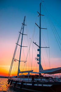 A pink sunset in sicily