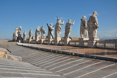 Statue against clear sky